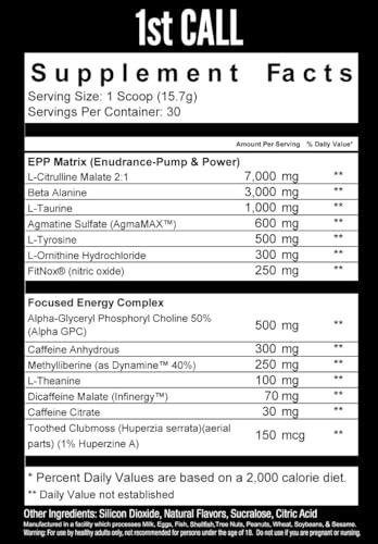 DownRange Supplements 1st Call Pre Workout Powder, Preworkout for Men and Women DownRange Supplements Au supplements