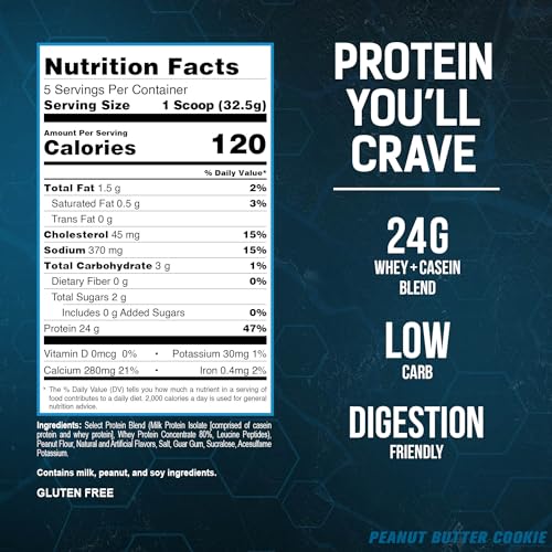 PEScience Select Low Carb Protein Powder, Peanut Butter Cookie, 5 Serving, Keto Friendly PEScience Au supplements