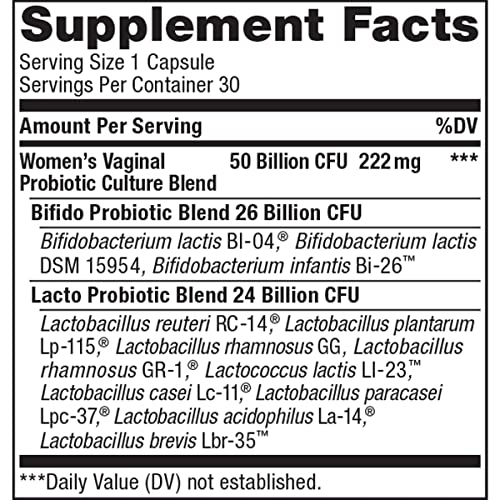 Renew Life Women's Probiotic Capsules, 50 Billion CFU Guaranteed, Supports pH Balance Renew Life Au supplements