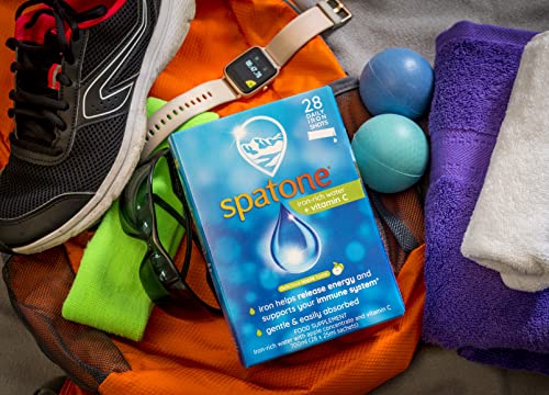 Spatone Natural Liquid Iron Supplement, Apple Flavour With Vitamin C (28 Sachets) Spatone Au supplements