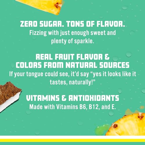 Sparkling Ice, Coconut Pineapple Sparkling Water, Zero Sugar Flavored Water, with Vitamin Sparkling ICE Au supplements
