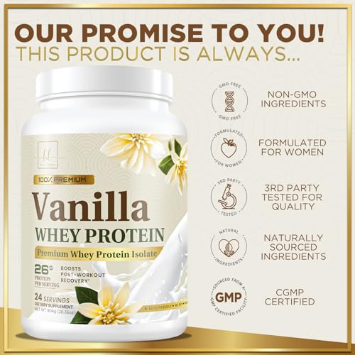 Hello Lovely! Whey Protein Powder, Vanilla Flavored Whey Isolate with 26g Protein Hello Lovely! Au supplements