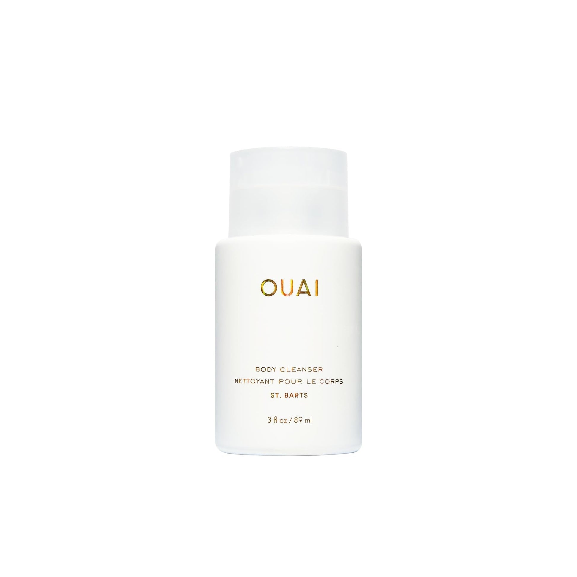 OUAI Body Cleanser, St. Barts Travel Size - Foaming Body Wash with Jojoba Oil & Rosehip Oil to Hydrate, Balance & Soften Skin - Paraben, Phthalate & Sulfate Free Skin Care Products (3 fl oz) OUAI Au supplements