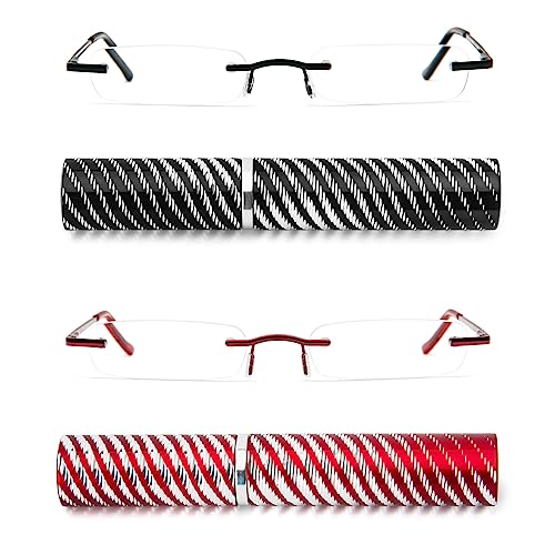 DXYXYO Mini Rimless Reading Glasses for Women Men, 2 Pack Slim Pocket Compact Metal DXYXYO Au supplements