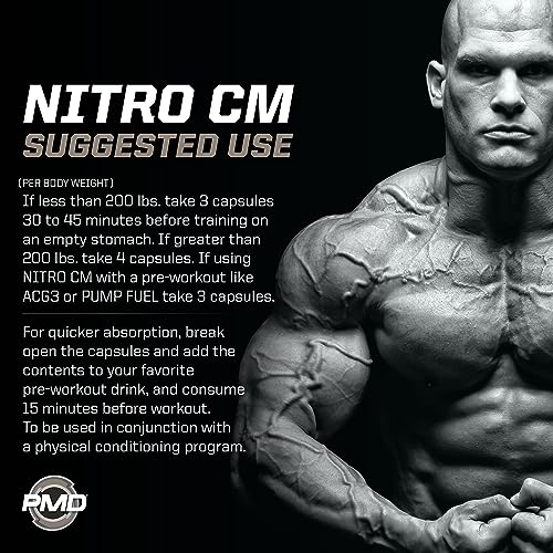 PMD Sports Nitro cm - Nitric Oxide with Agmatine Pre Workout Supplement - Muscle PMD Au supplements