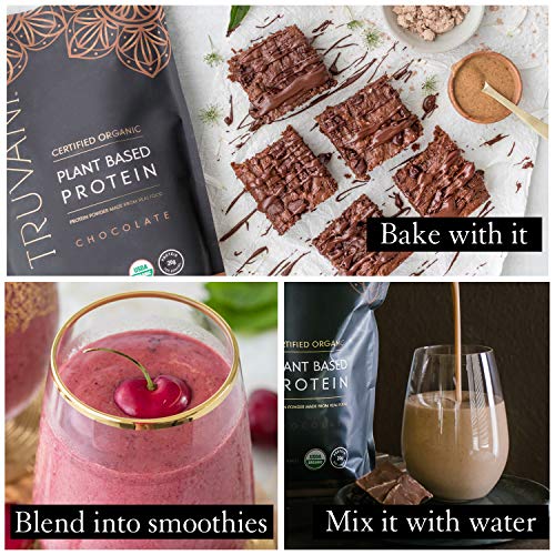 Truvani Organic Vegan Protein Powder Chocolate - 20g of Plant Based Protein, Organic Truvani Au supplements