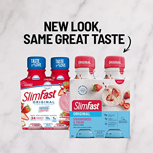 SlimFast Meal Replacement Shake, Original Strawberries & Cream, 10g of Ready to Drink Protein SlimFast Au supplements