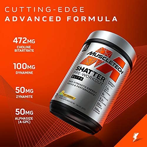 Pre Workout for Men & Women | MuscleTech Shatter Elite Pre-Workout | Preworkout MuscleTech Au supplements