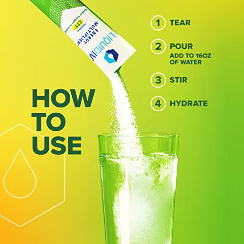 Liquid I.V. Hydration + Energy Multiplier - Yuzu Pineapple - Hydration Powder Liquid I.V. Au supplements