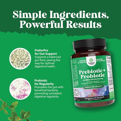 Prebiotics and Probiotics Gut Health Supplement - Super Potent Digestive Health Acidophil Natures Craft Au supplements