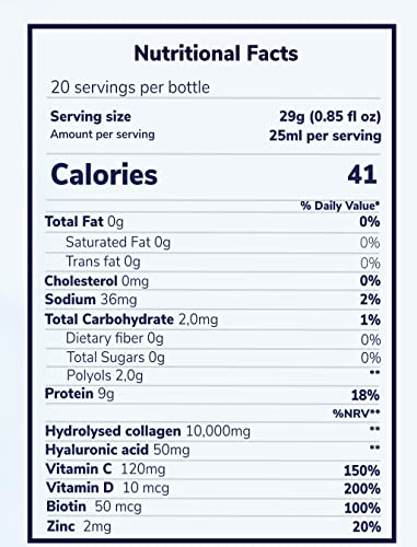 Reverse Life Marine Collagen Liquid Supplement Drink - High-Strength 10,000mg Hydrolysed Peptide Infused Reverse Life Au supplements