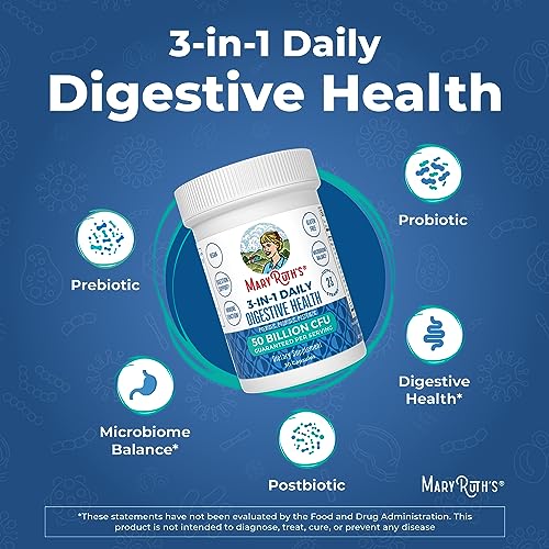Mary Ruth's 3 in 1 Digestive Health Probiotic, 30 CT MaryRuth Organics Au supplements