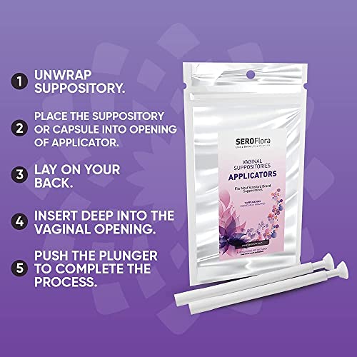 SEROVERA Seroflora Boric Acid Suppositories Applicators for Women, Individually Wrapped Pack of 7 SEROVERA Au supplements