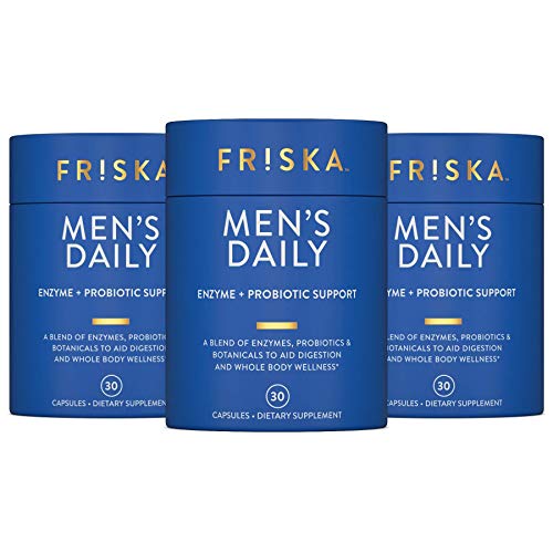 FRISKA Men’s Daily Digestive Enzyme and Probiotics Supplement, Natural Support FR!SKA Au supplements