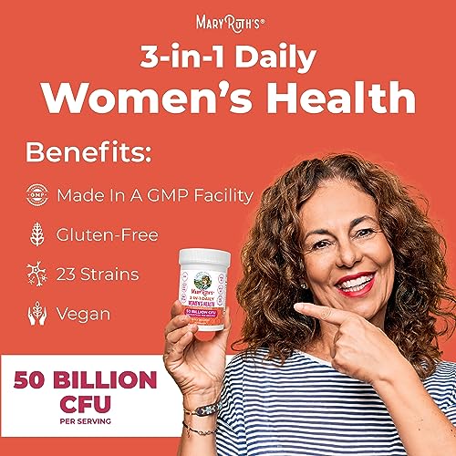 MaryRuth's 3-in-1 Daily Health Probiotics for Women | Clinically Tested | Hormone Support MaryRuth Organics Au supplements