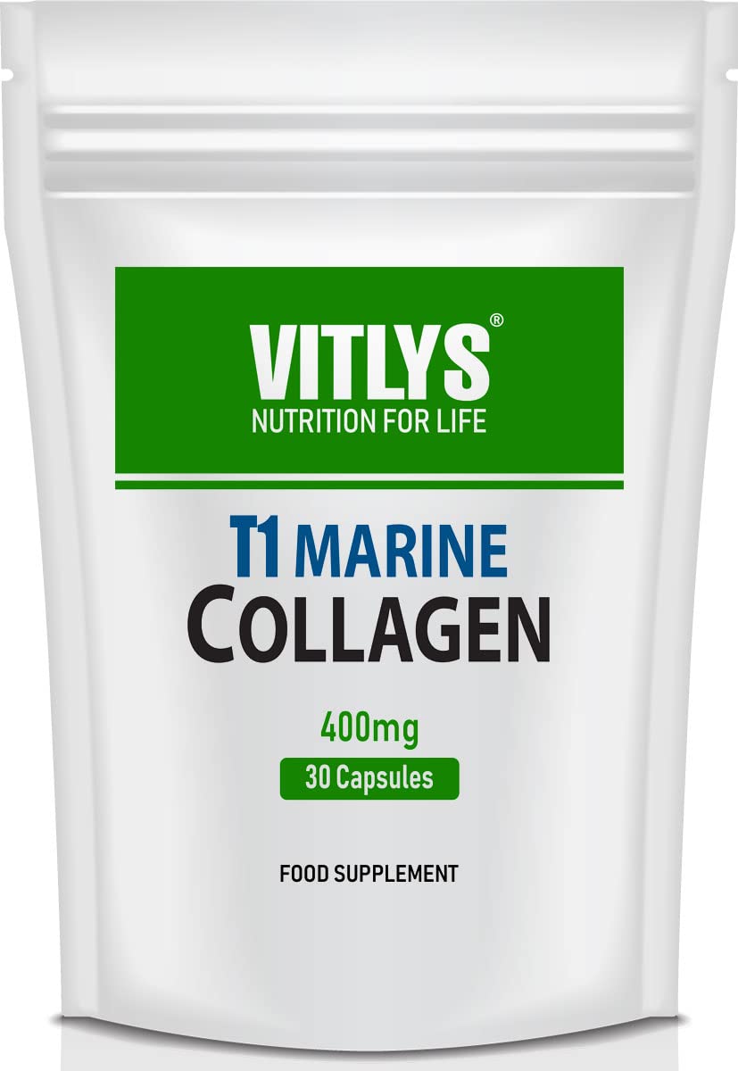 Optimum Marine Collagen 30 Capsules - 1 Month Supply - One Per Day Hydrolysed Collagen Vitlys Au supplements