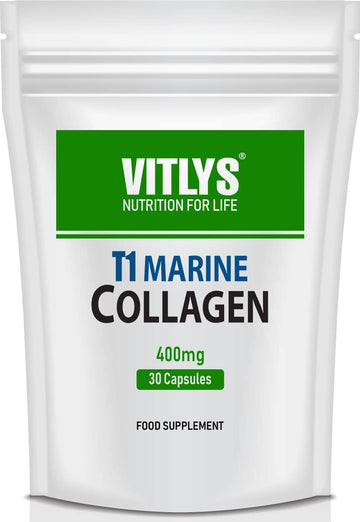 Optimum Marine Collagen 30 Capsules - 1 Month Supply - One Per Day Hydrolysed Collagen Vitlys Au supplements