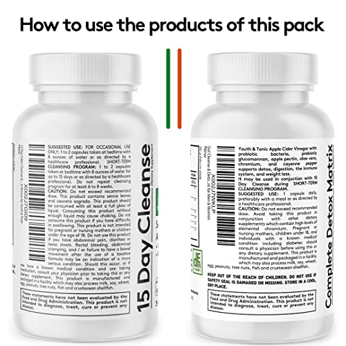 Youth & Tonic Colon Cleanser & Detox for Loss of Waste, Breaking The Plate Youth & Tonic Au supplements