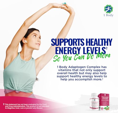 1 Body Adaptogen Complex Supplement with Ashwagandha 1 Body Au supplements