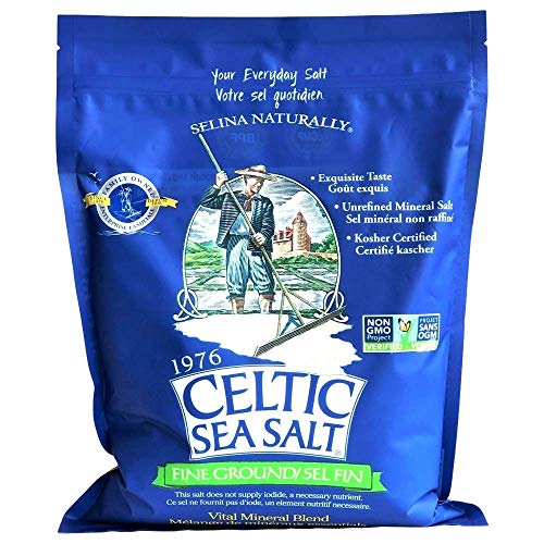 Fine Ground Classic Celtic Sea Salt – (1) 5 Pound Bag of Nutritious, Great for Cooking Celtic Sea Salt Au supplements