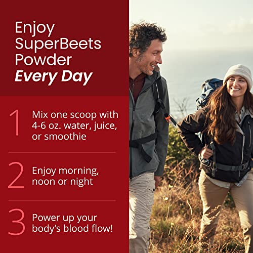 HumanN SuperBeets - Beet Root Powder - Nitric Oxide Boost for Blood Pressure, Circulation & Heart Health Support - Non-GMO Superfood Supplement - Natural Black Cherry Flavor, 30 Servings humanN Au supplements