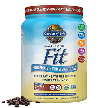 Garden of Life Raw Organic Fit Vegan Protein Powder Coffee, 28g Plant Based Protein Garden of Life Au supplements