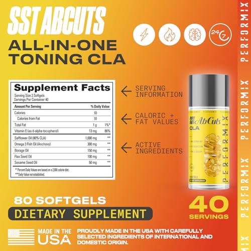PERFORMIX - SST AbCuts - CLA 1,000 mg - Stim Free - Thermogenic PERFORMIX Au supplements