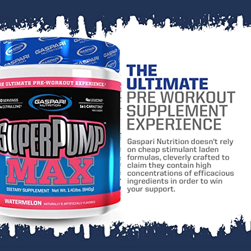 Gaspari Nutrition SuperPump MAX, The Ultimate Pre Workout Powder, Sustained Energy Gaspari Nutrition Au supplements