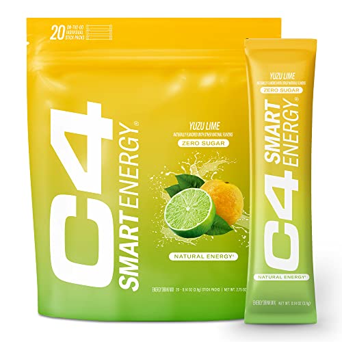 C4 Smart Energy Powder Stick Packs - Sugar Free Performance Fuel & Nootropic Brain Cellucor Au supplements