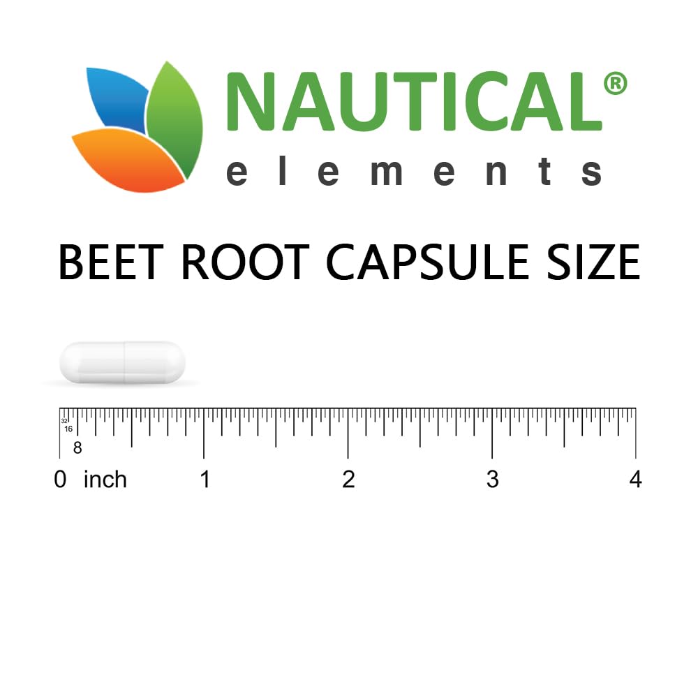 Beet Root Capsules - 1200mg Per Serving - 200 Beet Root Powder Capsules - Beetroot Nautical Elements Au supplements