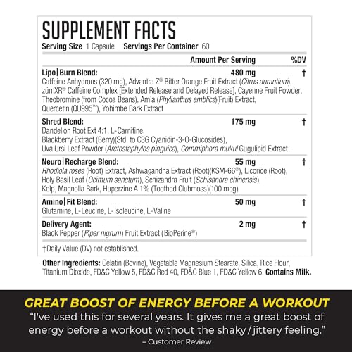 LIPORUSH NDS Nutrition XT - Super Concentrated Thermogenic with L-Carnitine & Teacrine LIPORUSH Au supplements