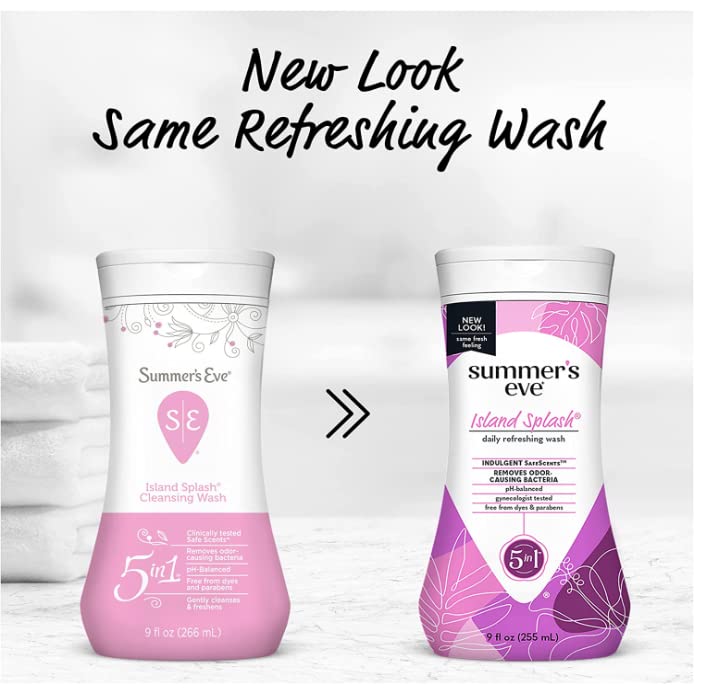 Summer's Eve Island Splash Refreshing Daily Feminine Wash, Removes Odor, pH balanced, 9 fl oz. (Pack of 2) Summer's Eve Au supplements