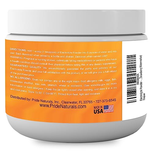 Electrolyte Powder - Refreshing Workout Recovery Electrolytes, Sugar Free, Gluten Free Pride Naturals, Inc Au supplements