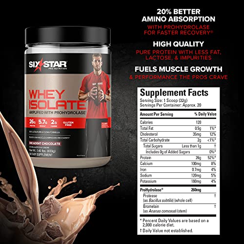 Whey Protein Isolate Six Star 100% Whey Isolate Protein Powder Whey Protein Powder Six Star Au supplements