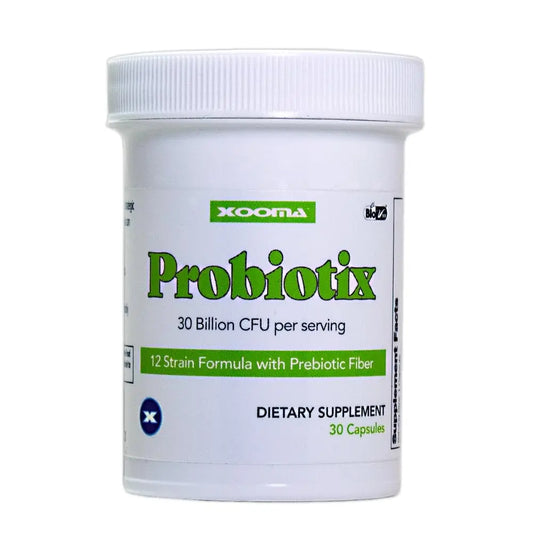 Probiotix – 12 Strain Probiotic + Prebiotic Fiber, 30 Billion CFU | Gut Health & Digestive Balance | Gas & Bloating Support | Immune System Reinforcement | Gluten, Soy & Dairy Free – 30 Capsules XoomaAU supplements