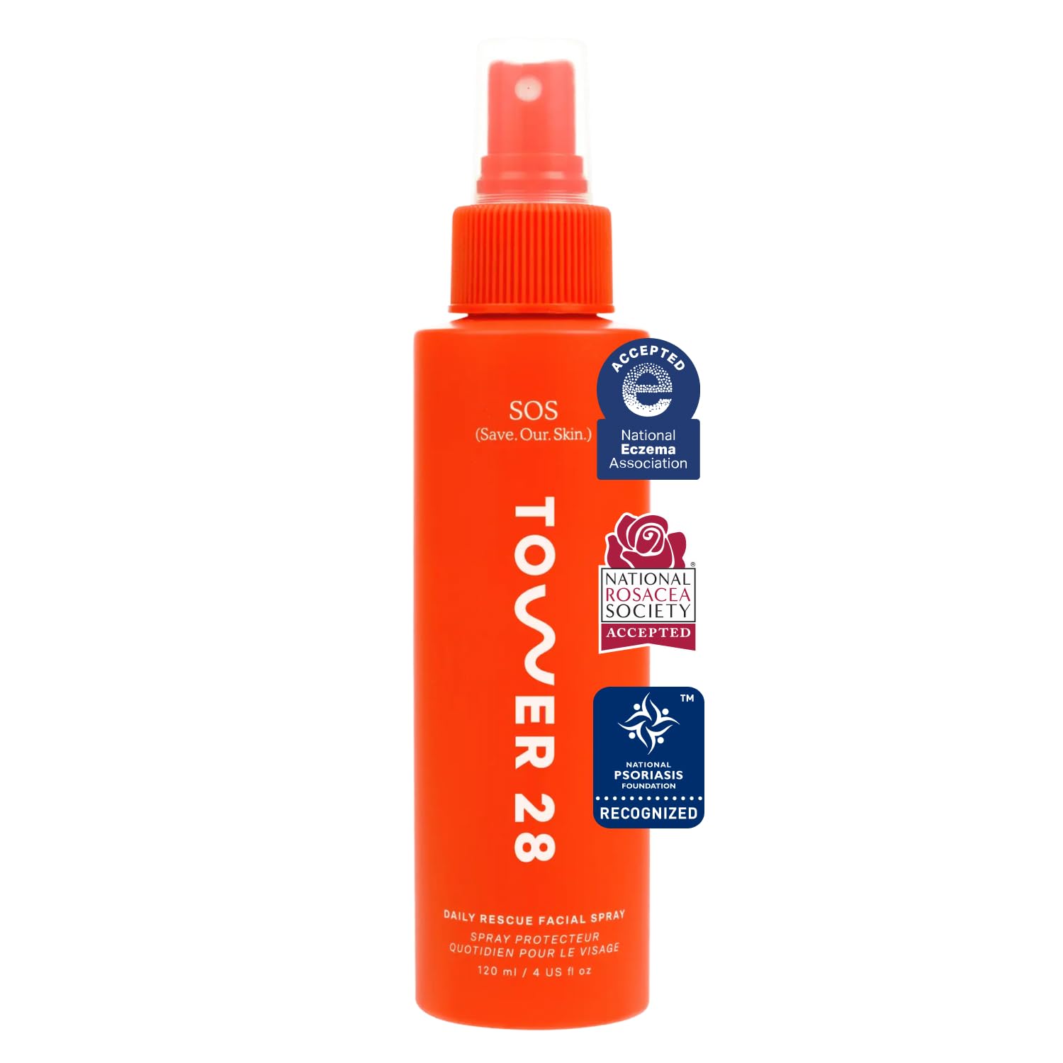 Tower 28 SOS Daily Rescue Facial Spray - Hypochlorous Acid Spray to Help Reduce Redness, Calm Irritation + Alleviate Flare-Ups - Soothing + Purifying Face Toner - Everyday Skin Care Essential (4 oz) Tower 28 Au supplements