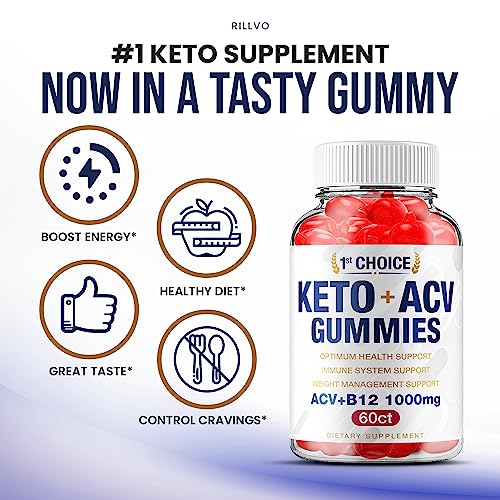 (2 Pack) 1st Choice Keto ACV Weight Loss Gummies Keto First Choice ACV Advanced Formula RillvoUS supplements