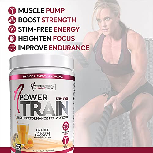nPower Nutrition-Train Pre-Workout for Women, Orange Pineapple, 30 Servings, Stimulant nPower Nutrition Au supplements
