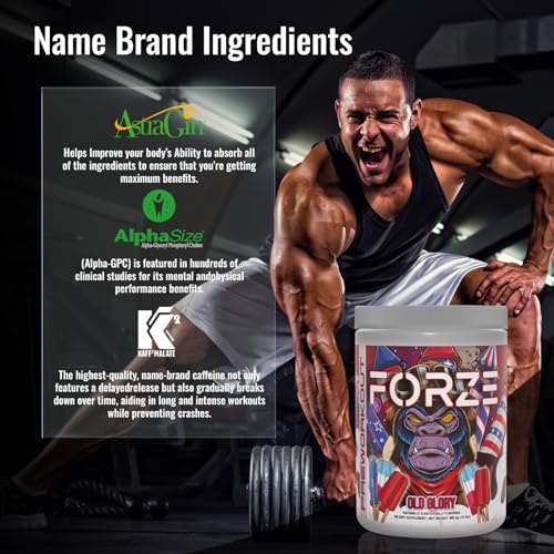 Forze Pre Workout Powder, Beta Alanine, L-Taurine & Dual-Source Caffeine for Sustained Forze Au supplements