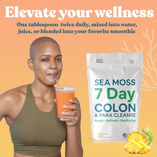 Atlantic Naturals Sea Moss 7 Day Colon and para Cleanse | Detox, Gut Health and Intestinal Atlantic Naturals Au supplements