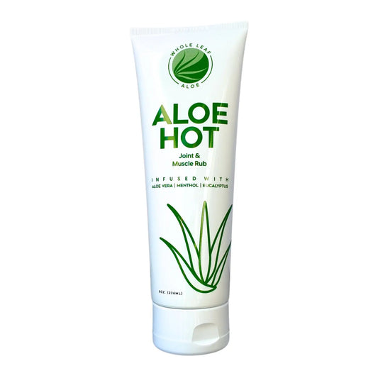 Aloe Hot Joint & Muscle Rub (8oz) Whole Leaf AloeAU supplements