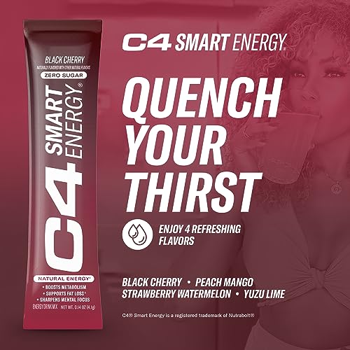 C4 Smart Energy Powder Stick Packs - Sugar Free Performance Fuel & Nootropic Brain Cellucor Au supplements