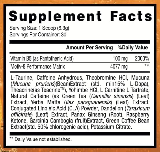 Motiv-8 Pre-Workout Peformance, Sugar Free Pre-Workout, Boost Energy and Focus Motiv-8 Au supplements
