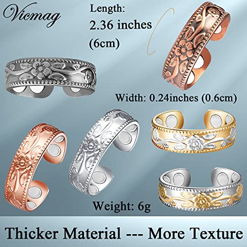 Vicmag Copper Magnetic Ring for Women, Lymphatic Drainage Ring Ladies Fingers Thumb Vicmag Au supplements