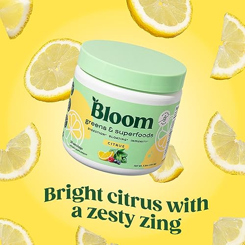 Bloom Nutrition Super Greens Powder Smoothie & Juice Mix (Citrus) Bloom Nutrition Au supplements