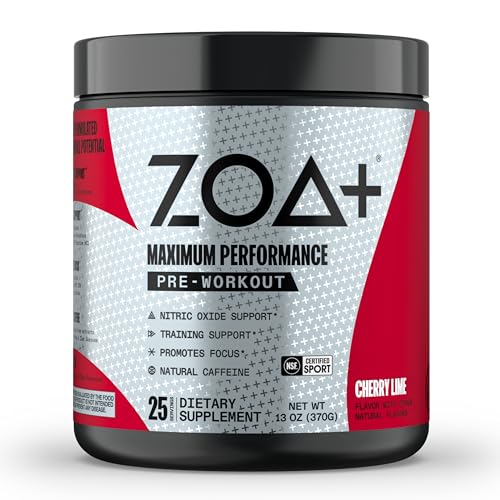 ZOA+ Pre-Workout Powder & Shaker Bottle Bundle, Cherry Limeade ZOA Au supplements