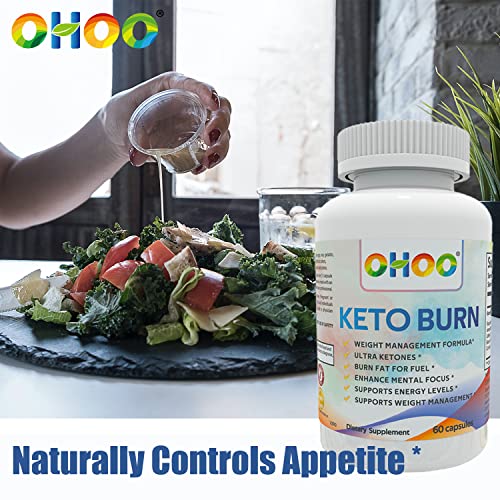 OHOO Keto Burn Weight Loss Supplement 650 Mg - Natural Keto 5 Increases Ability to Burn Fat OHOO Au supplements