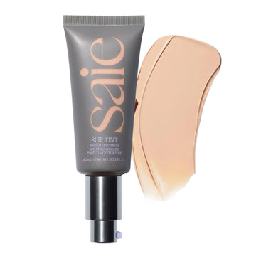 Saie Slip Tint Tinted Moisturizer with SPF 35 - Light Coverage, Glowy Skin Tint & Mineral Sunscreen for Face with Hydrating Hyaluronic Acid - Summer Makeup Essential - Shade Three (1.35 oz) Saie Au supplements