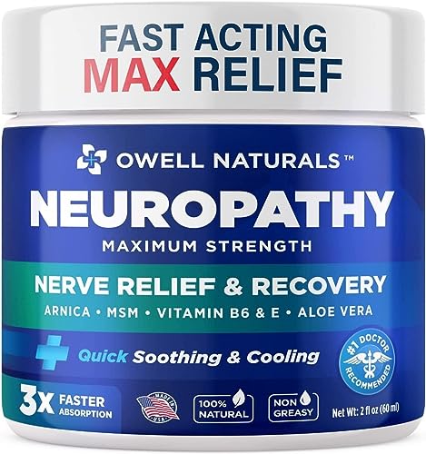 OWELL NATURALS Neuropathy Nerve Relief Cream - Maximum Strength Relief Cream for OWELL NATURALS Au supplements