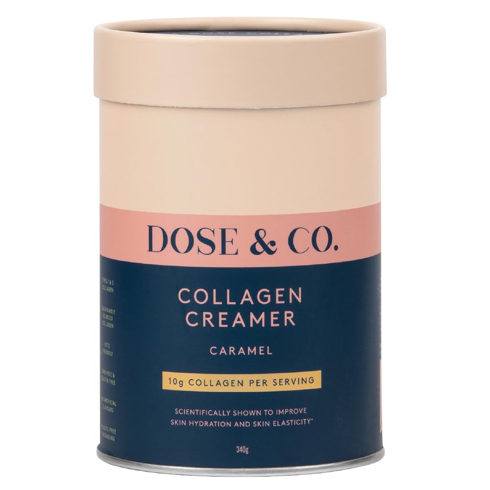 Dose & Co Collagen Creamer in Caramel Flavour - 340g Powder Supplement DOSE & CO Au supplements